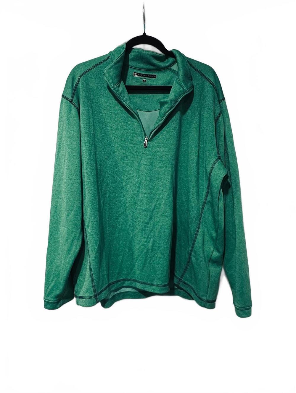 Pebble Beach green golf quarter zip pullover